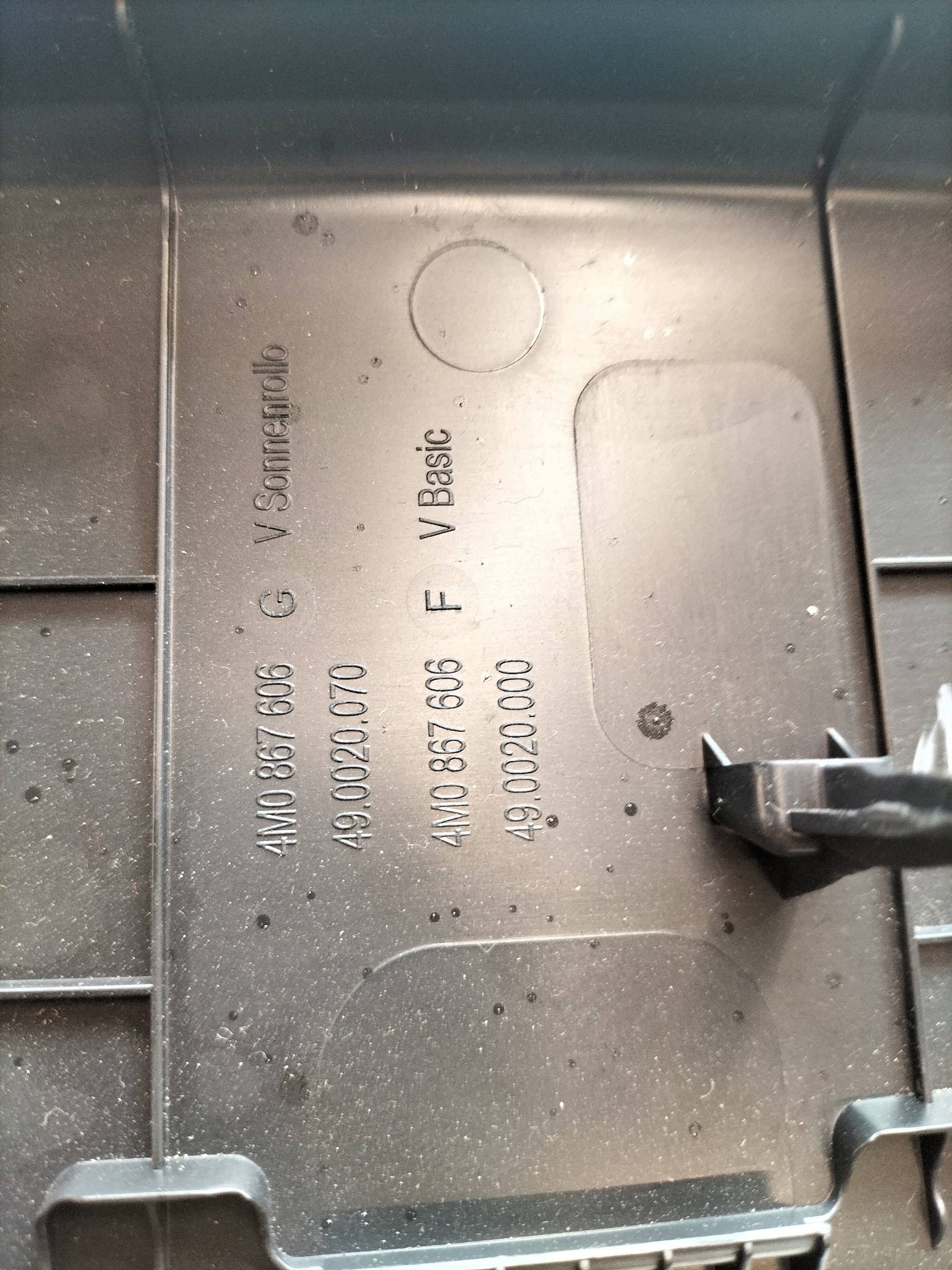 cover upper bonnet boot 4M Audi Q7 II (2015-2026) SQ7