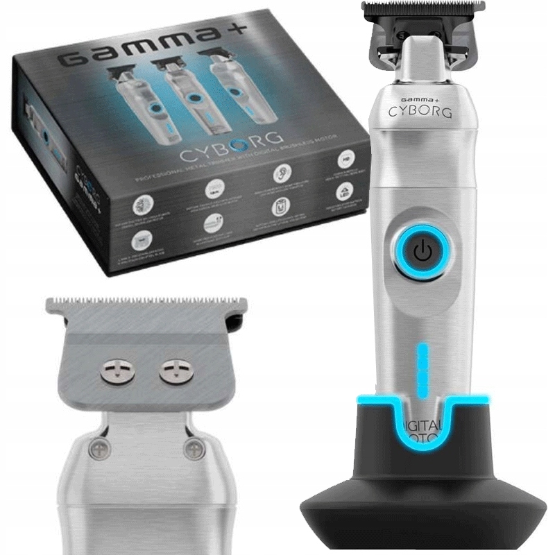 Zastrihávač vlasov Gamma Piu Cyborg Dokovacia stanica 7500 ot./min