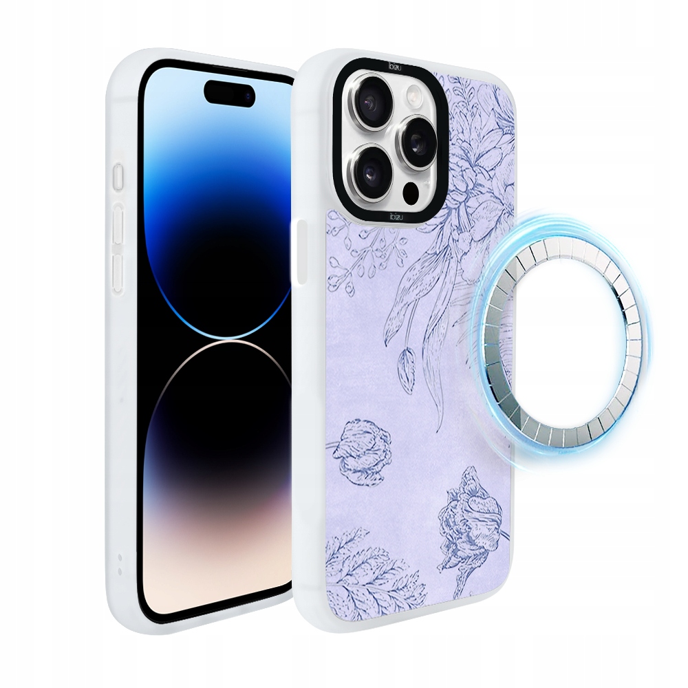 Pouzdro pro iPhone 14 Pro Ibizu DropGuard Matt s MagSafe, ploché, bílé