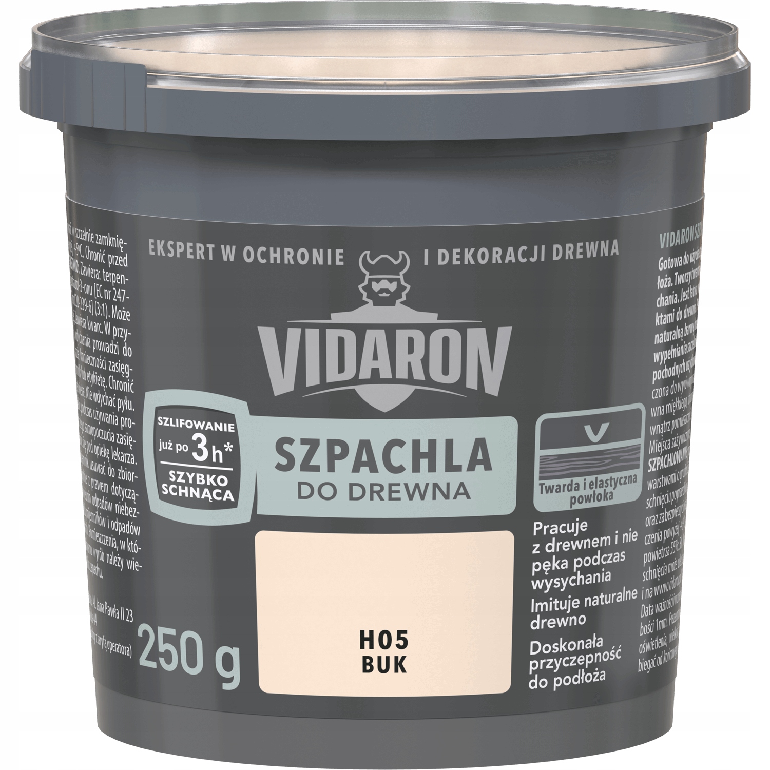 

Szpachla do drewna Vidaron H05 Buk 0,25L