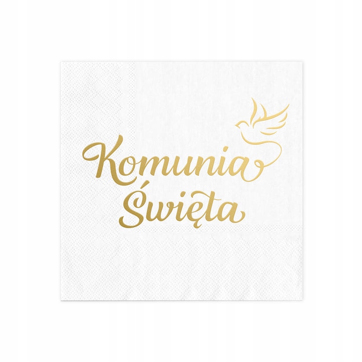 

Serwetki Komunia Święta 33x33cm 10 Sztuk