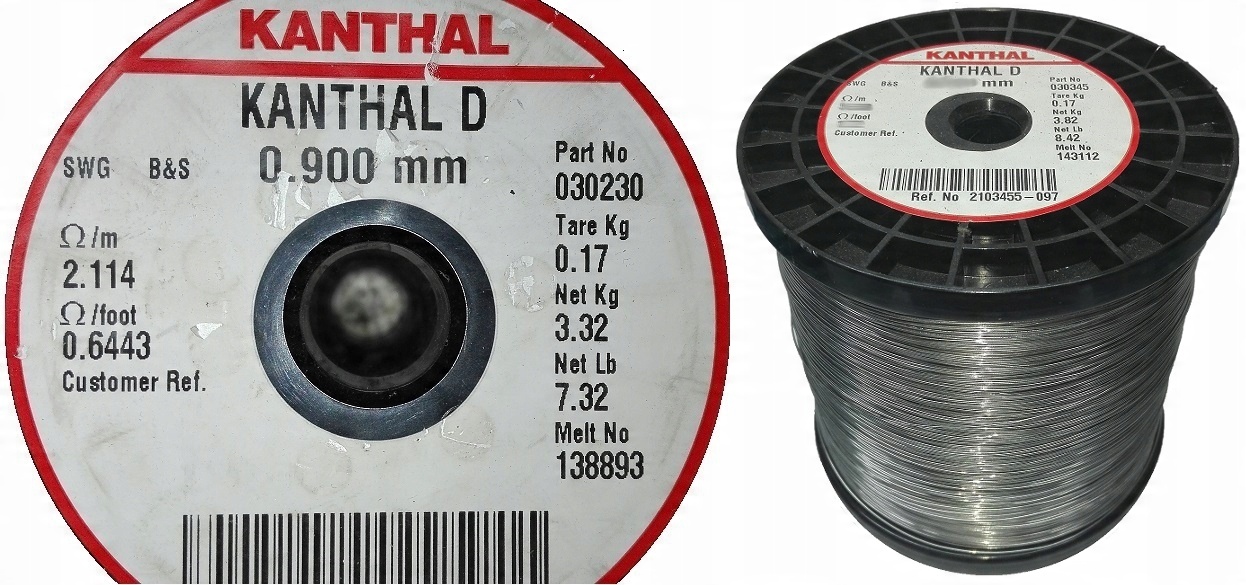 

Drut oporowy Kanthal D 0,9 30 mb do styropianu