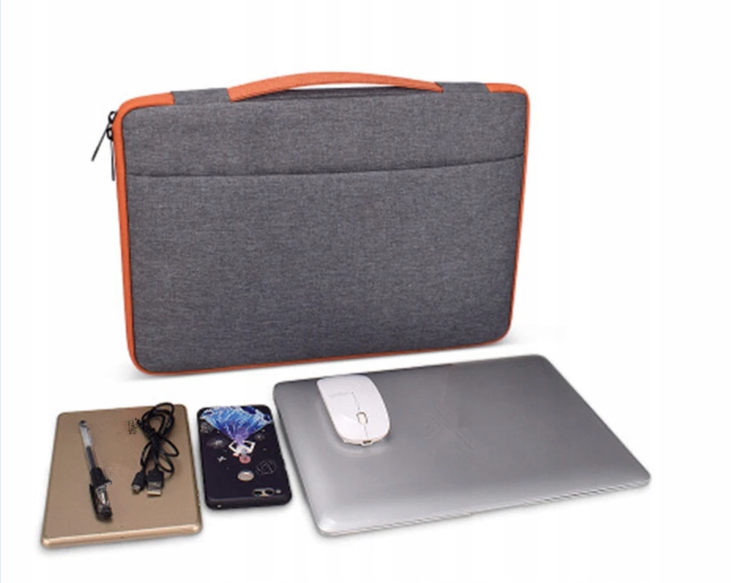 Etui, torba na komputer 15,4 cala - szary