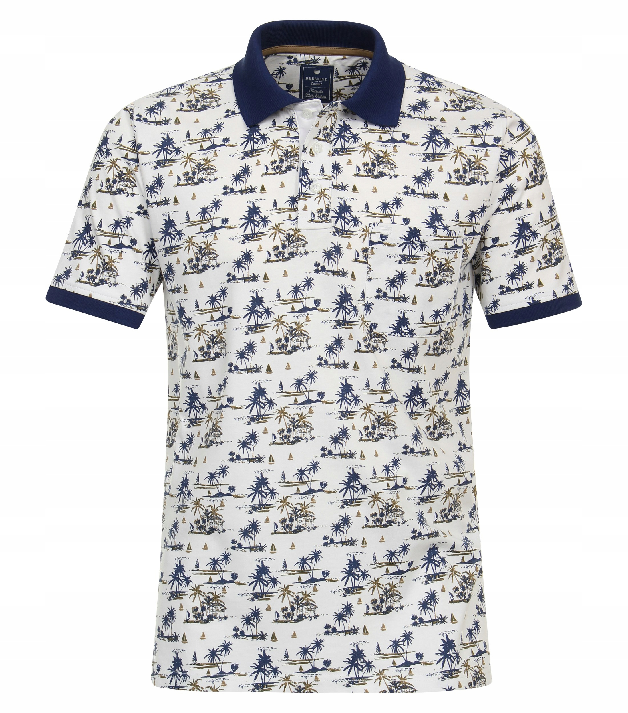 Redmond Velké Velikosti Polokošile Havajské 3XL obvod 138 Cm