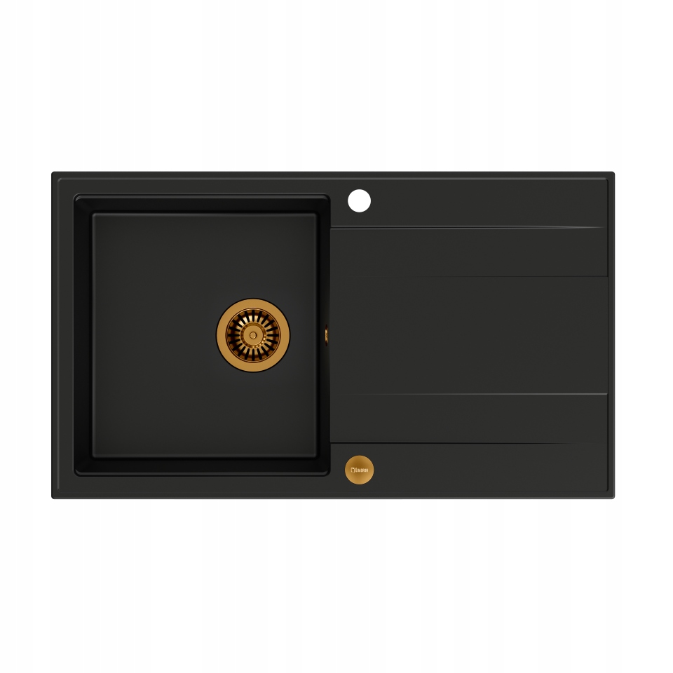 Quadron Drez Evan 111 Kuchynský drez Pure Carbon Odkvapkávač 86x50 cm