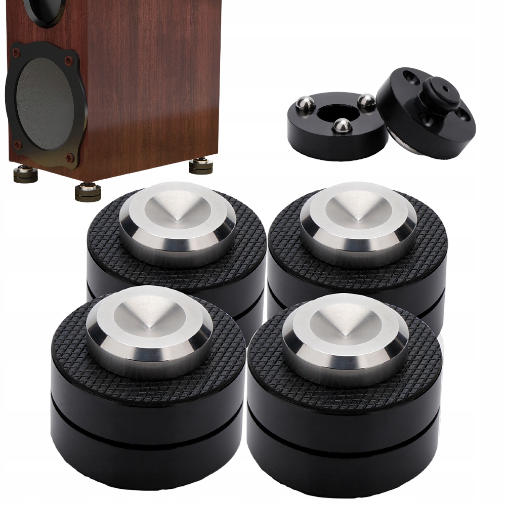 Antivibrační Podložky Premium Pod Sloupky Reproduktory Audio 4ks