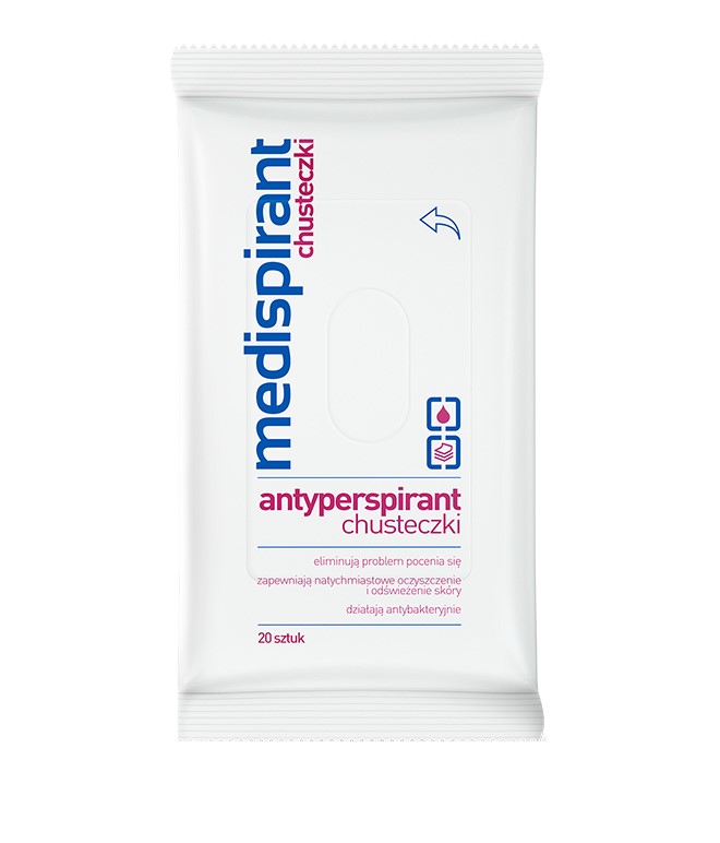 

Medispirant antyperspirant chusteczki 20 szt.