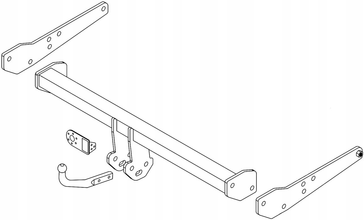 Hak holowniczy Volkswagen Transporter T5 VW Multivan II California Furgon EAN (GTIN) 5905768268899