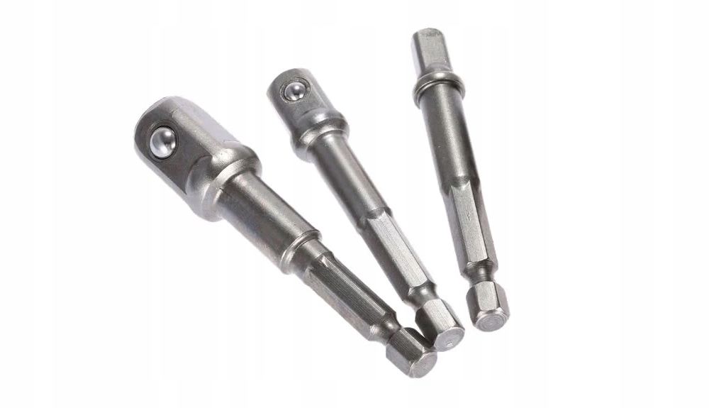 Adapter redukcyjny nasadki do wkrętarki 1/2", 1/4", 3/8" 3szt.