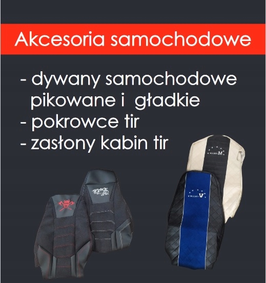 Dywan TIR Pikowany SCANIA R od 2017r FOTEL STALY Multi Element Set Sets