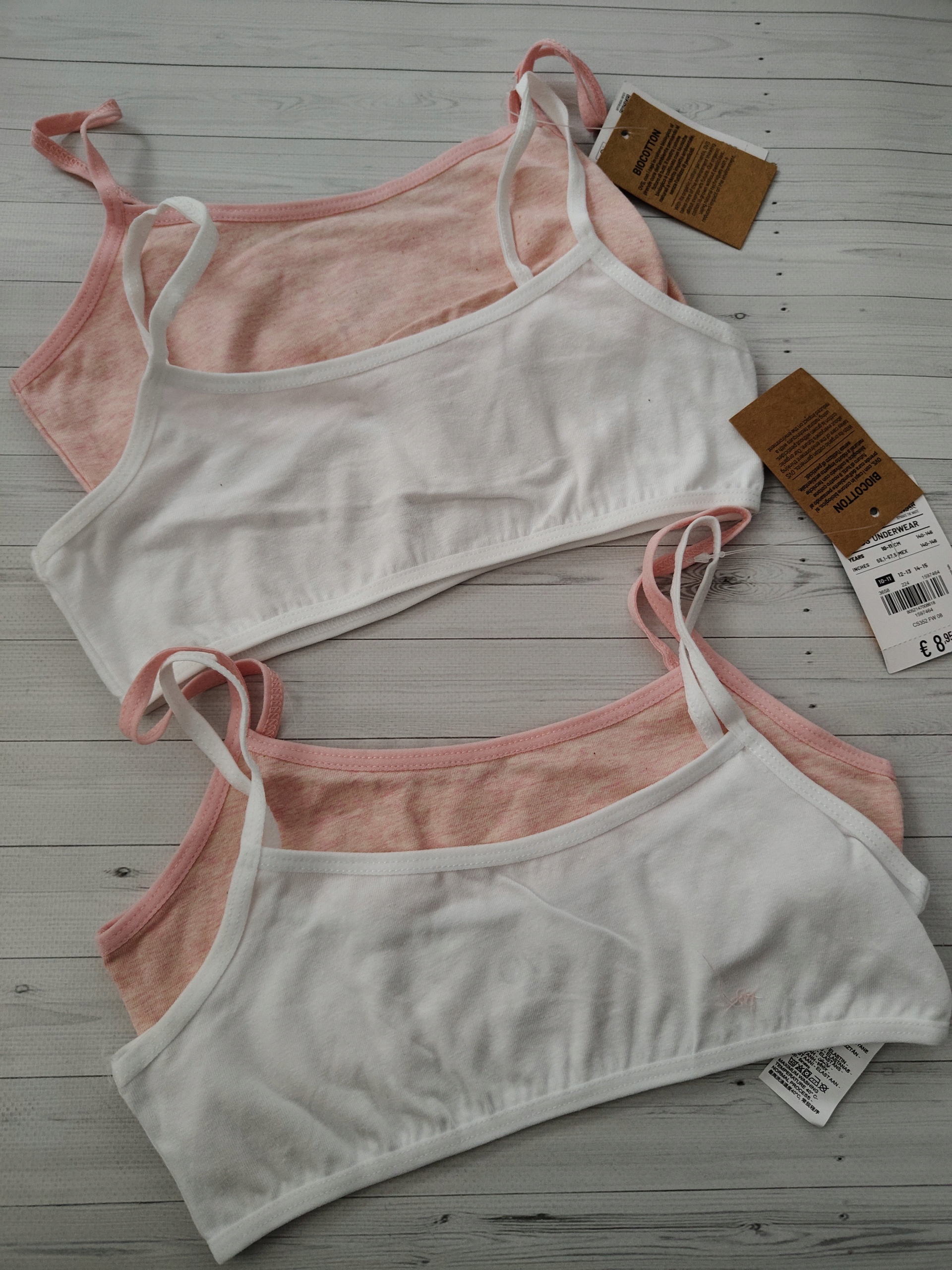 OVS 4-pak Stanik Top dla dziewczynki r. 140/146