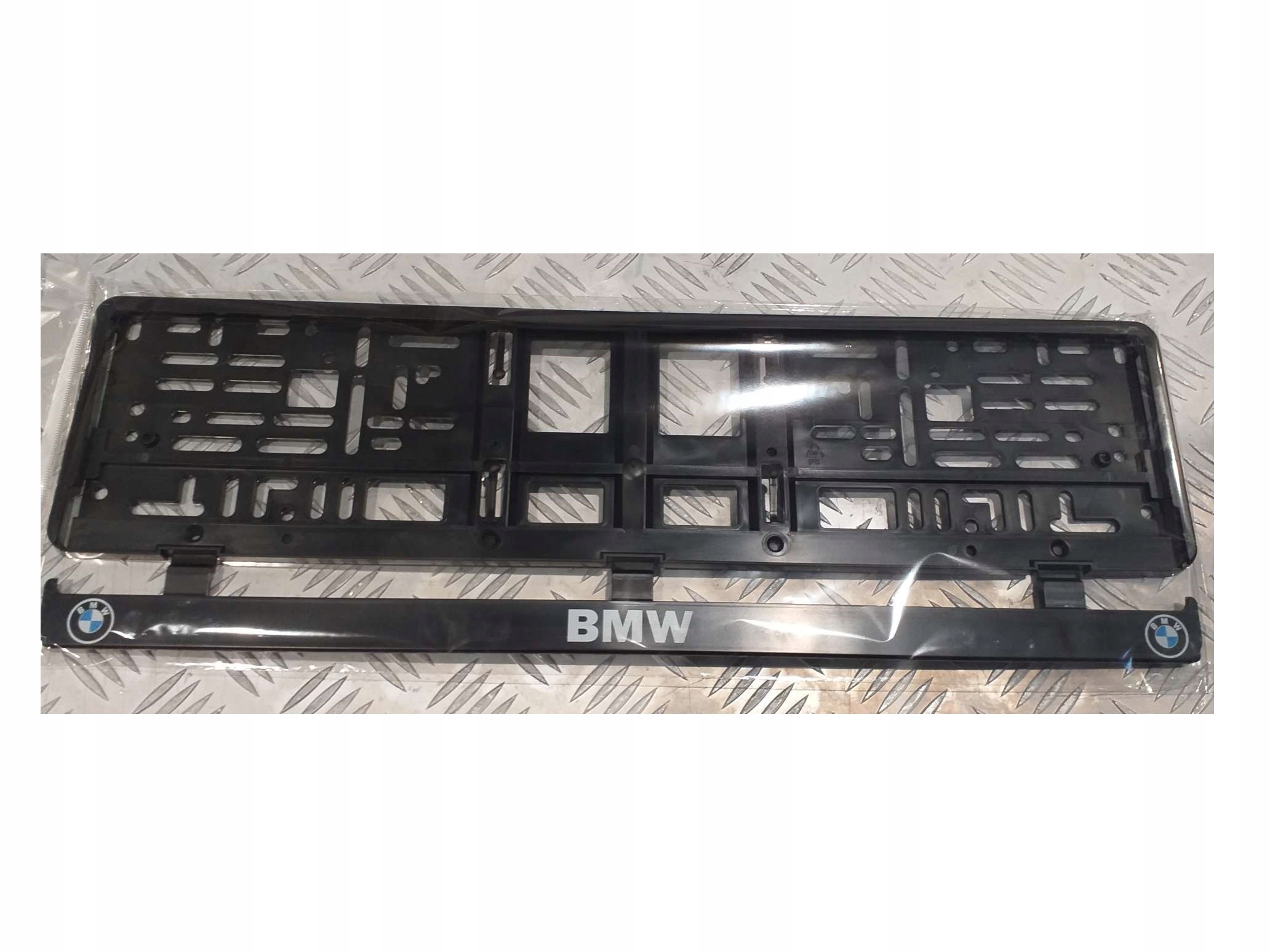 Ramka Rejestracyjna 2D Ramka Tablicy Bmw Czarna
