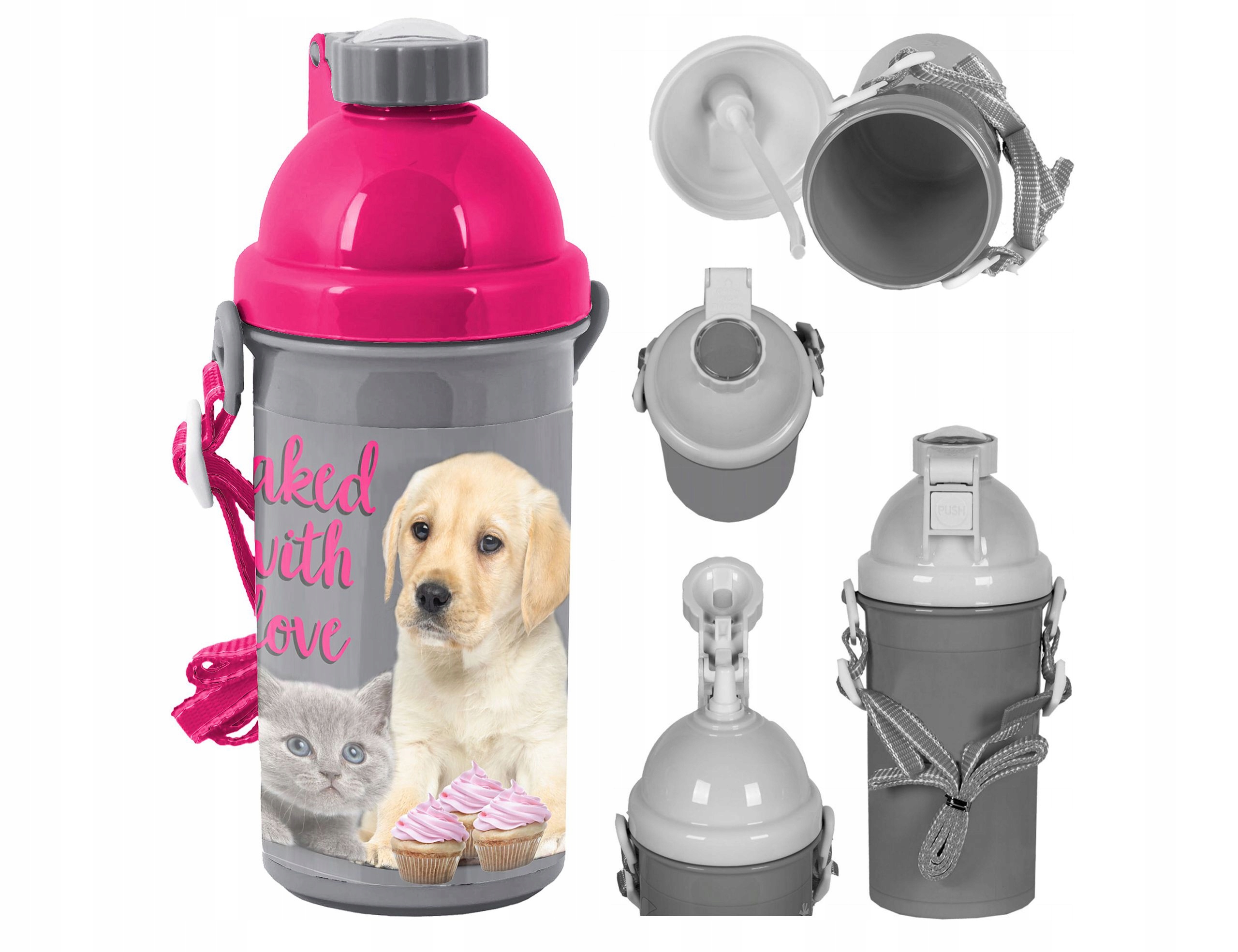 BIDON BUTELKA NA WODĘ NAPOJE 0,5 litra BPA FREE + ŚNIADANIÓWKA GRATIS Marka Paso