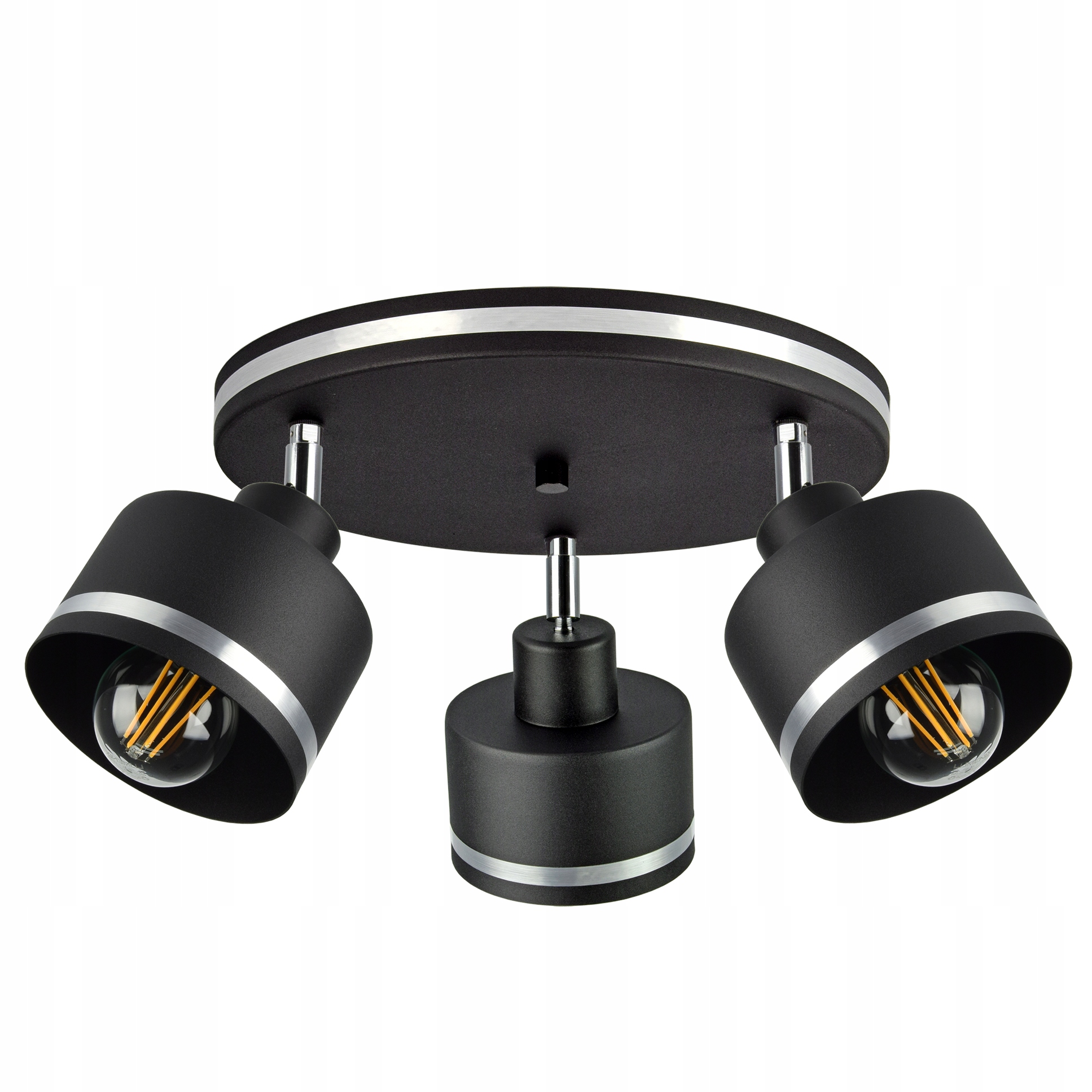 Kovová lampa Stropní Svítidlo Stropní lustr s páskem
