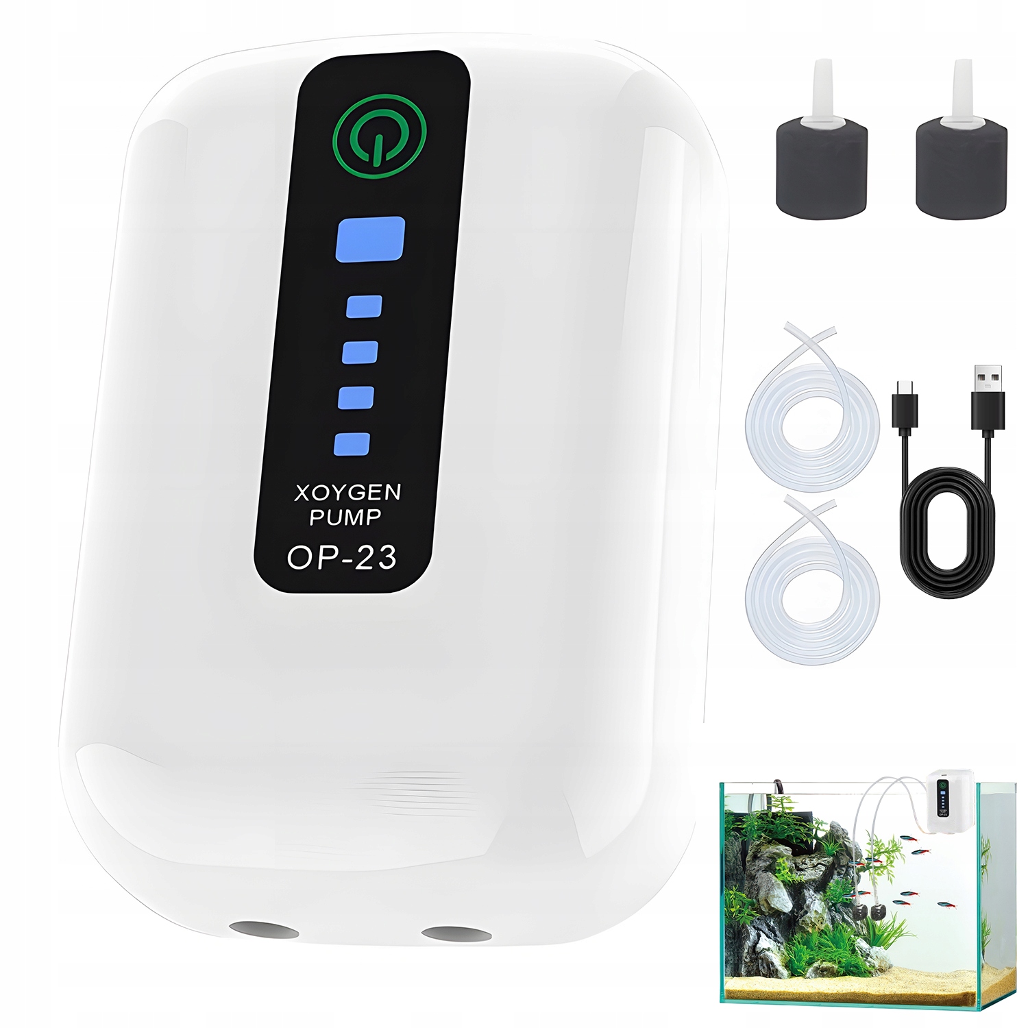 Levně Elektronická Oběhová Pumpa Na Vodu Pro Zahradní Akvárium 90 L/h