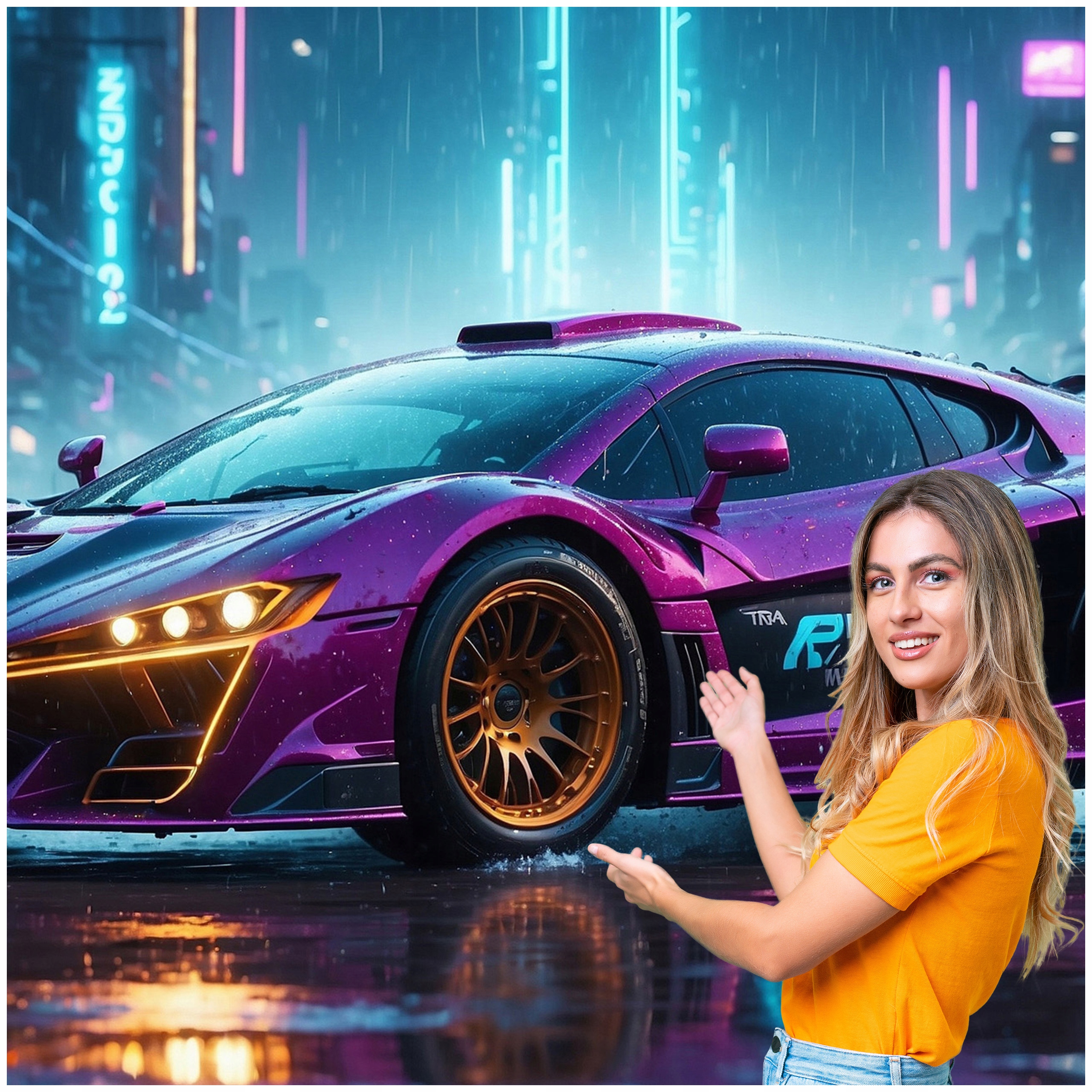 3D fototapeta pre mládež Auto Motocykel 392x260 DMSM35F