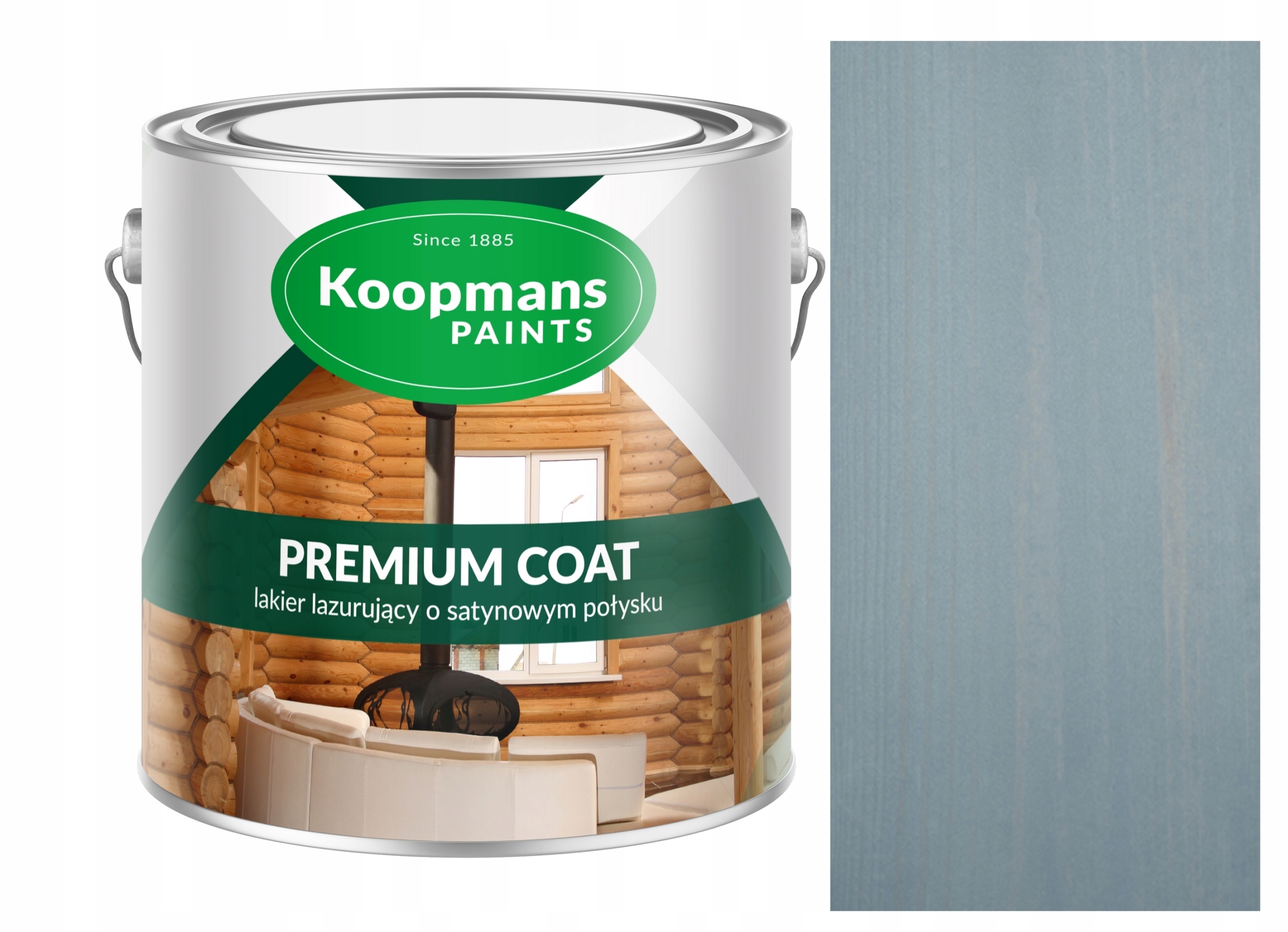 Koopmans Premium Coat 5L Akrylový Lak Na Drevo Šedý Modrý 200