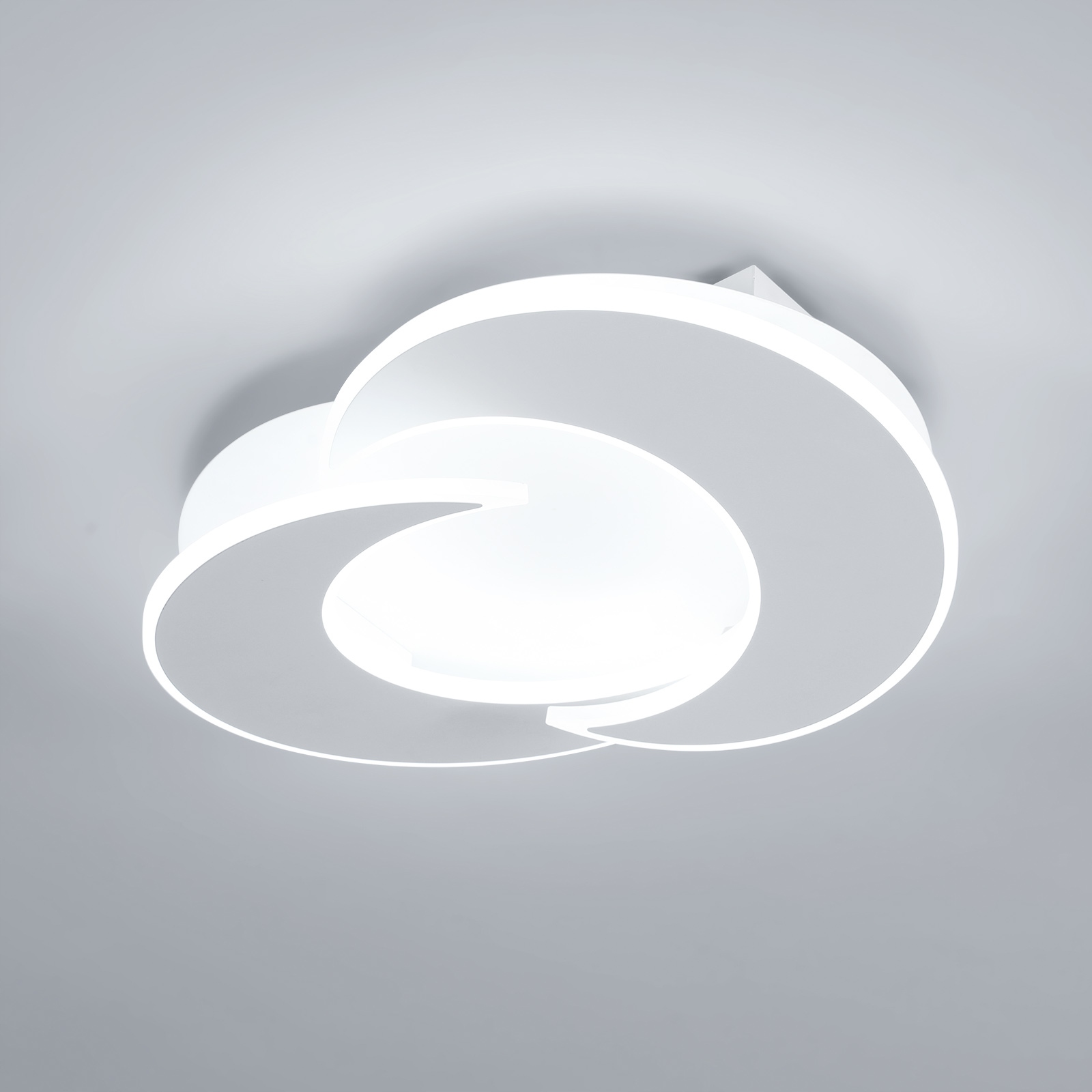 Lampa Sufitowa Led Żyrandol Do Salonu Biały Nowoczesna Ring 36W 6500K