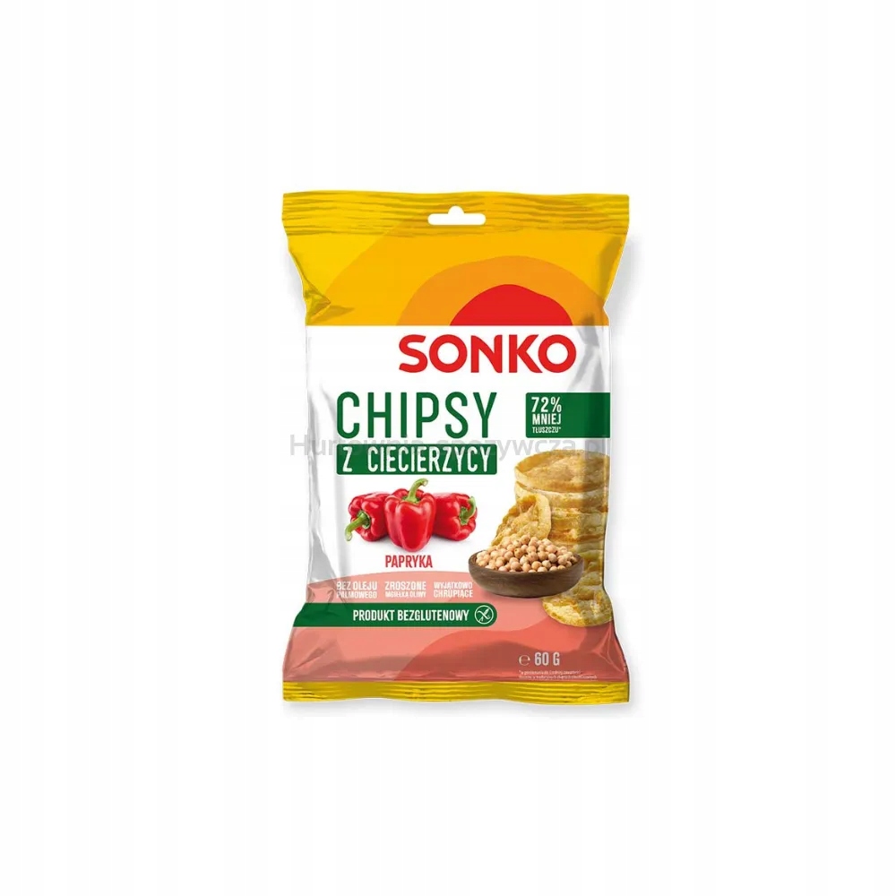 Sonko Chipsy z cizrny s příchutí papriky 60 g
