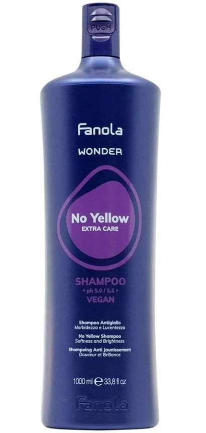 Fanola Wonder No Yellow Šampon 1000 ml odstranění nežádoucích odstínů