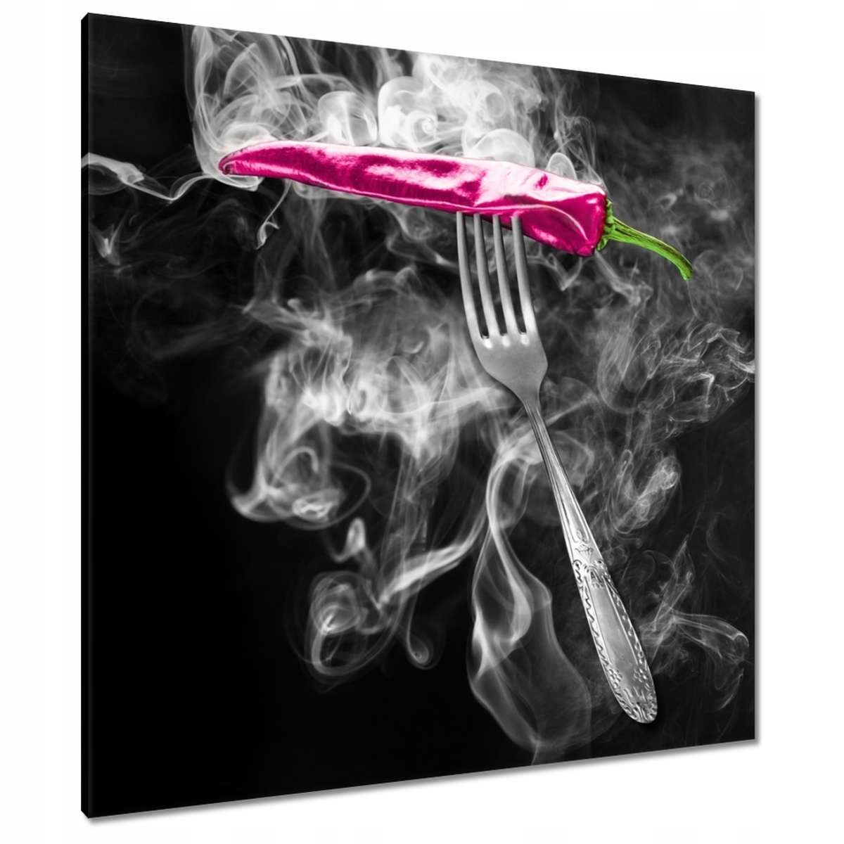 Obrazy 90x90 Růžová paprika Vidlička