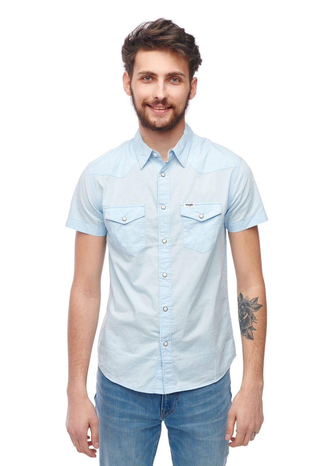 

Wrangler Western Shirt Cerulean Blue W5J06SXVT M