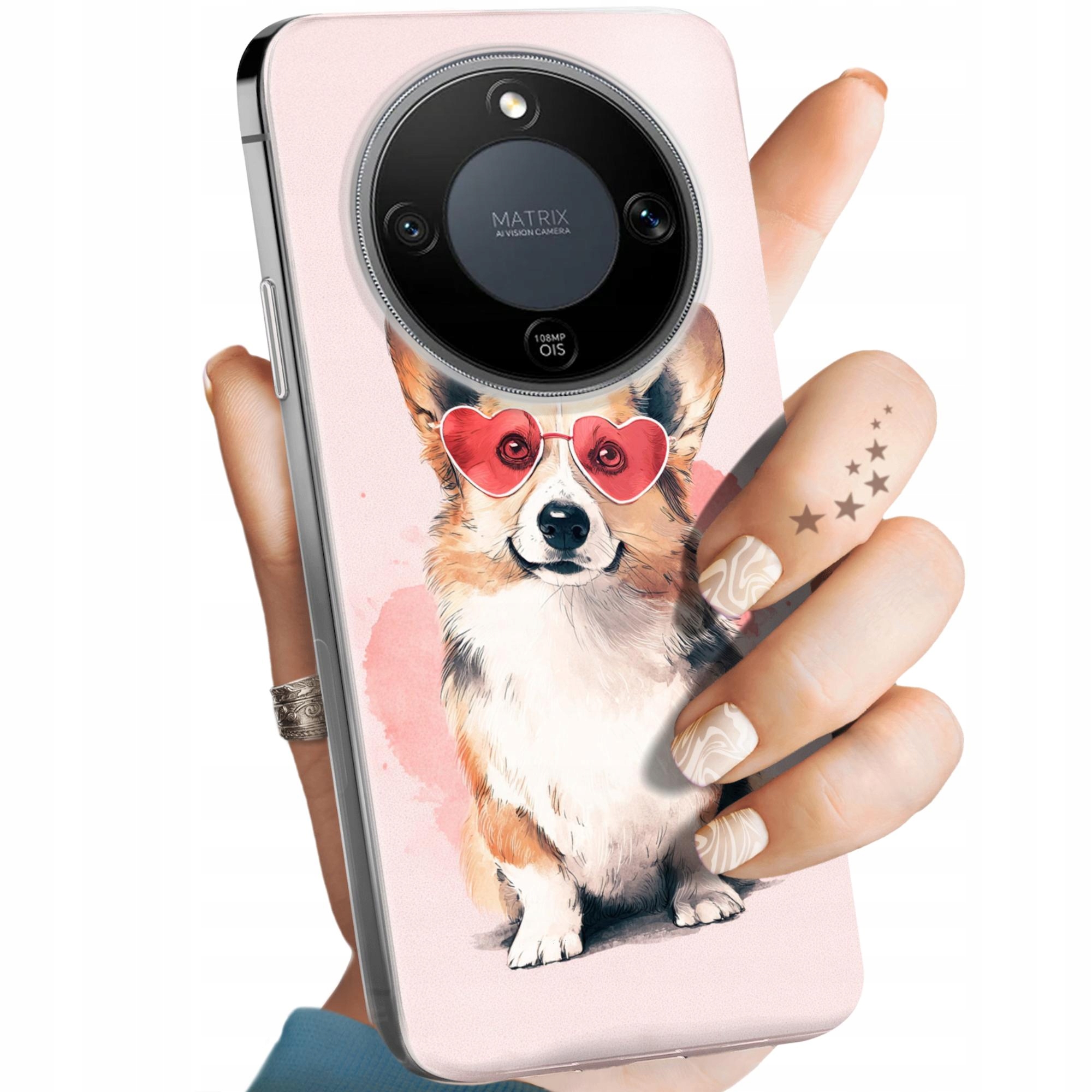 Etui Do Honor X70 X9D MAGIC8 Lite Corgi Pieski Piesek Łapa Case