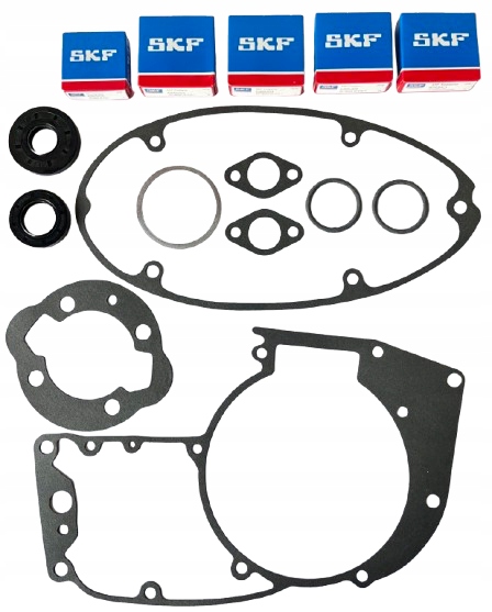 Nová Sada Ložisk Skf Těsnění Těsnění Jawa 250 Typ 559 Panelka