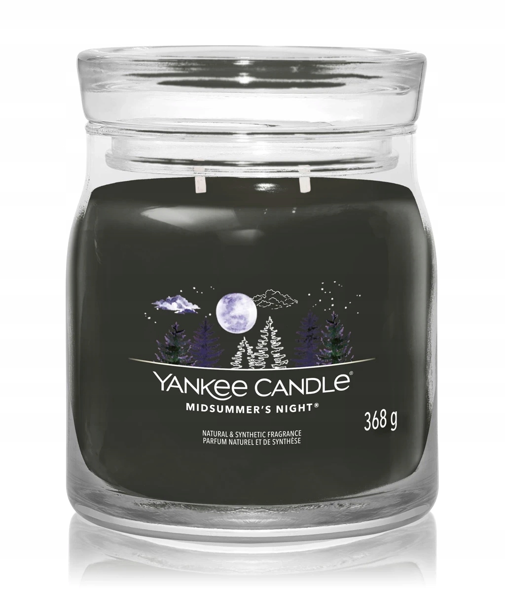 Yankee Candle Midsummerova noc, střední sójová svíčka se dvěma knoty 368 g