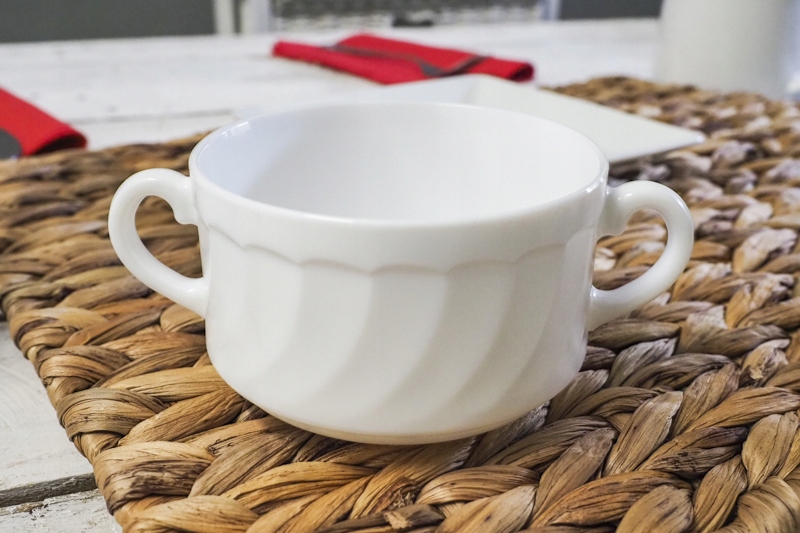 LUMINARC TRIANON WHITE Bulionówka 225 ml Pojemność 300 ml