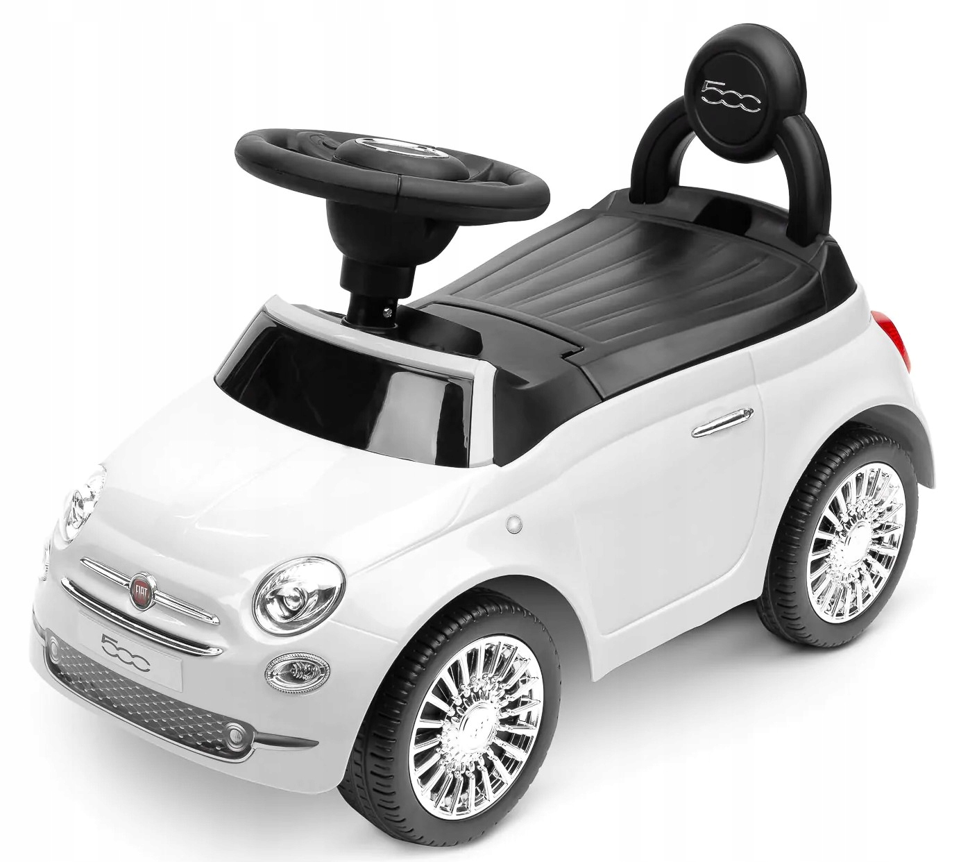 Jeździk pojazd dla dzieci Fiat 500 white Toyz
