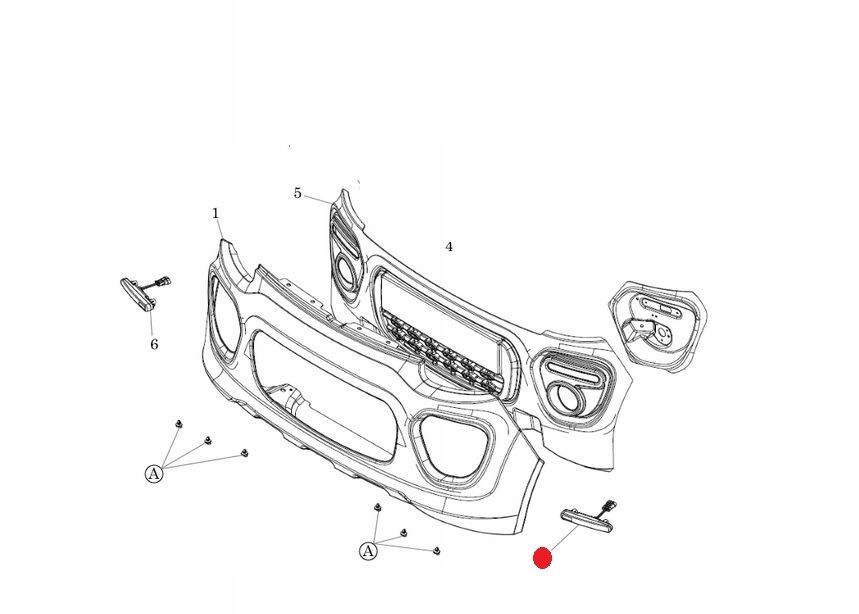 1414172 - Светодиодный свет направление MICROCAR М. GO 6 DUE 6