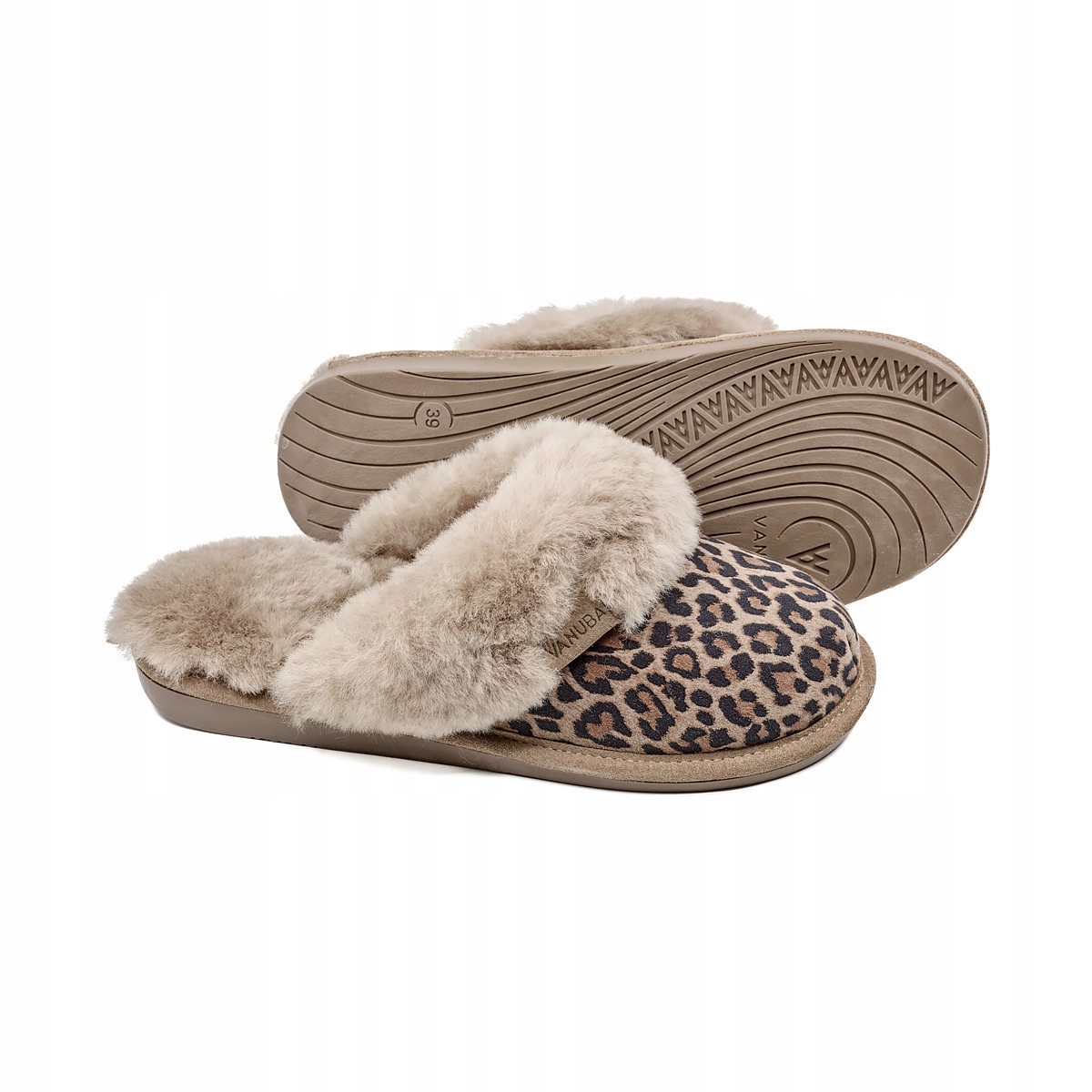 Dámské vlněné teplé Pantofle Highlander Panterka vel 41