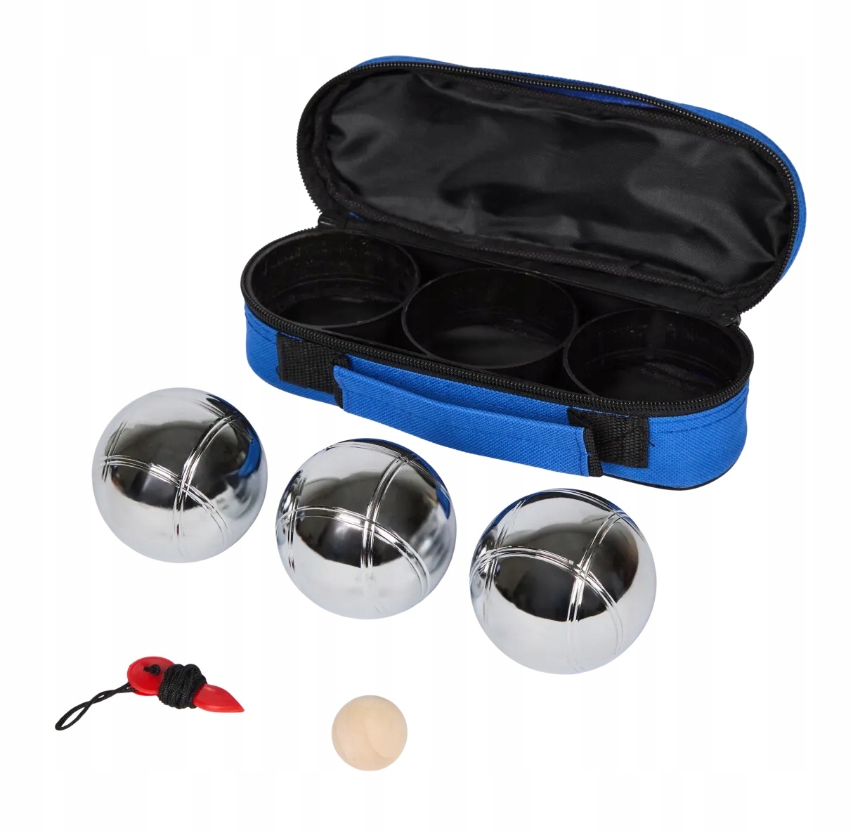 Zestaw Do Gry W Bule Kule Metalowe Petanque Świnka Etui