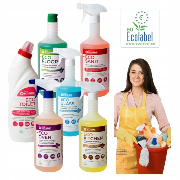 Levně Sada: Ekologické čisticí prostředky Eco Shine 6x750 ml