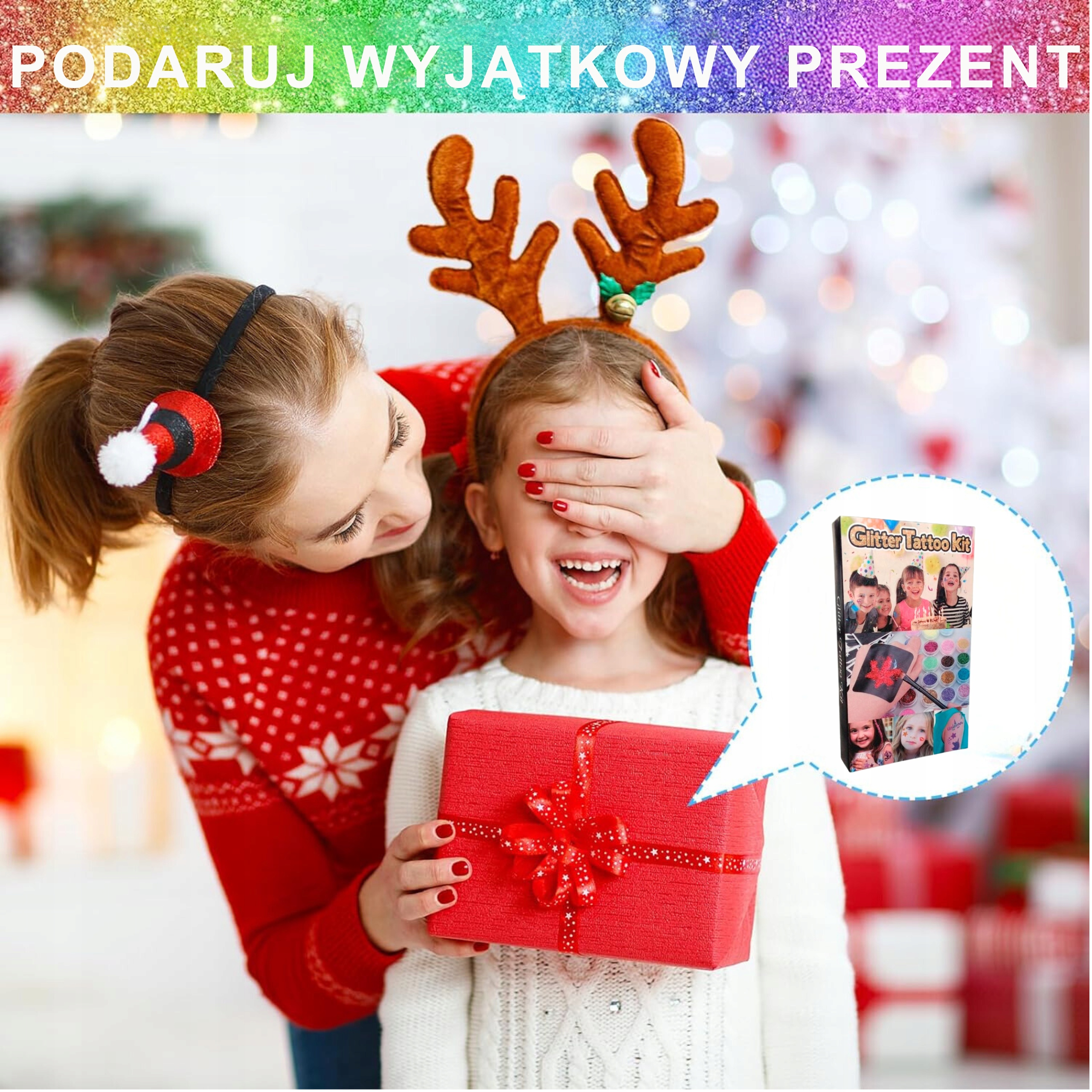 TATUAŻE BROKATOWE DUŻY MEGA ZESTAW DO TATUAŻY SZABLONY BROKAT PREZENT DIY Wiek dziecka 5 m +