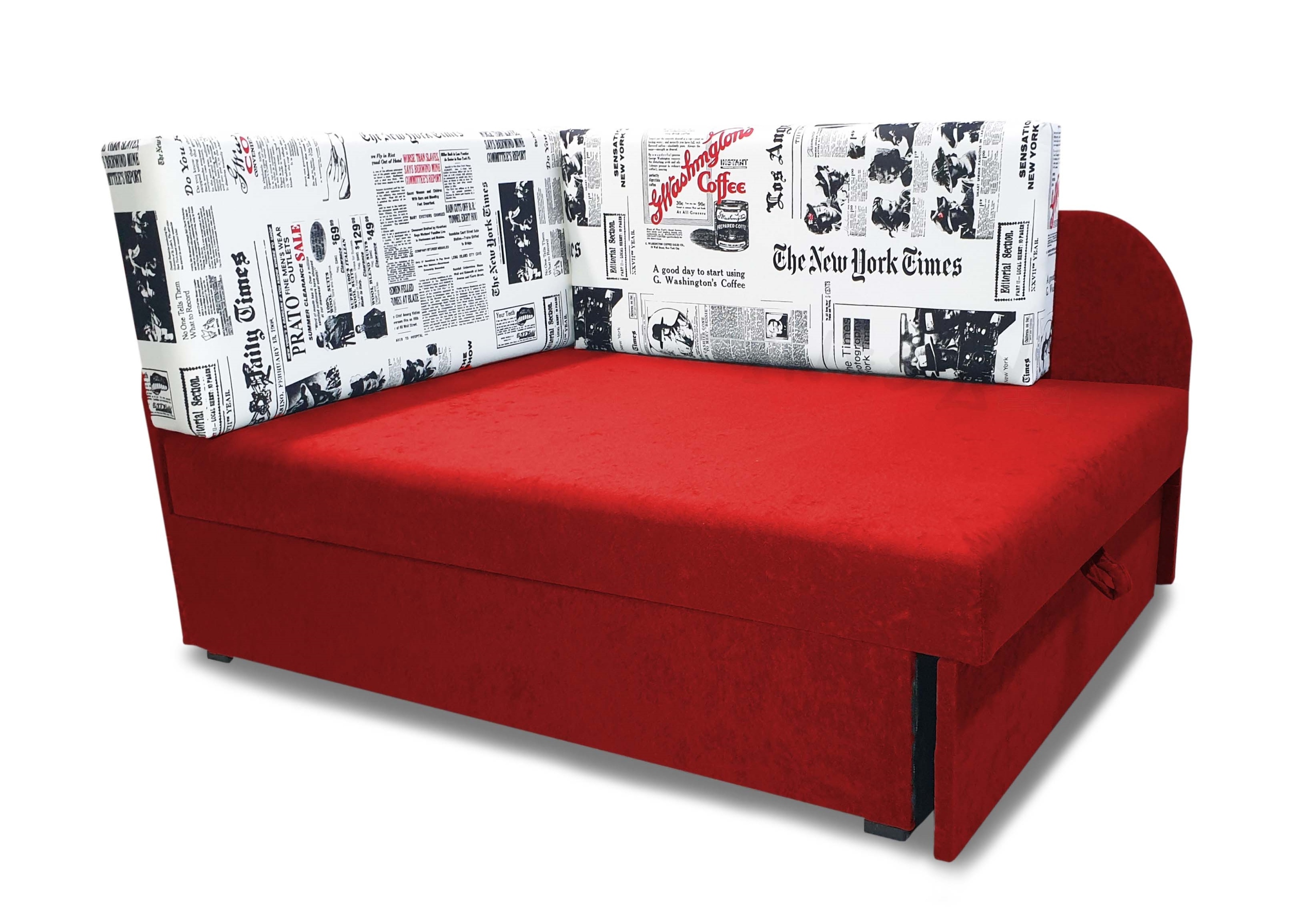 Narożnik dziecięcy, łóżko KUBUŚ, sofa rozkładana