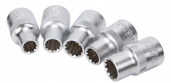 

Nasadki Spline 12 Kątne 1/2 Klucze 16el 8-32mm