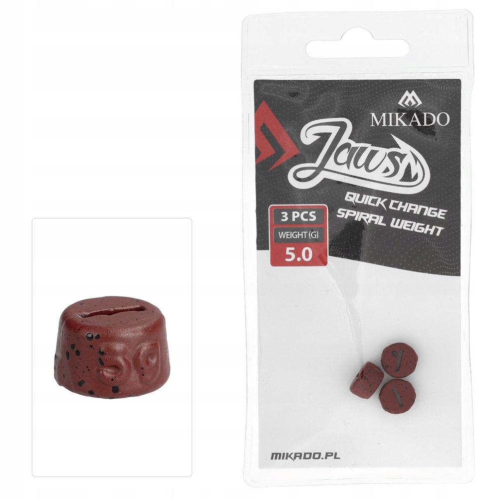 Wymienne Obciążenie Do Wkrętów Mikado Jaws Quick Change Spiral 5g 3szt
