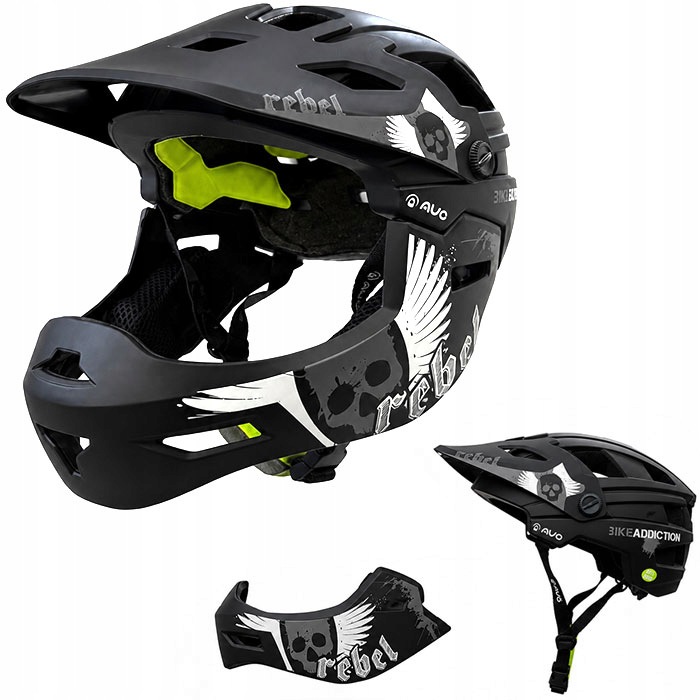 Kask rowerowy Fullface Moon roz.S (53-55cm)