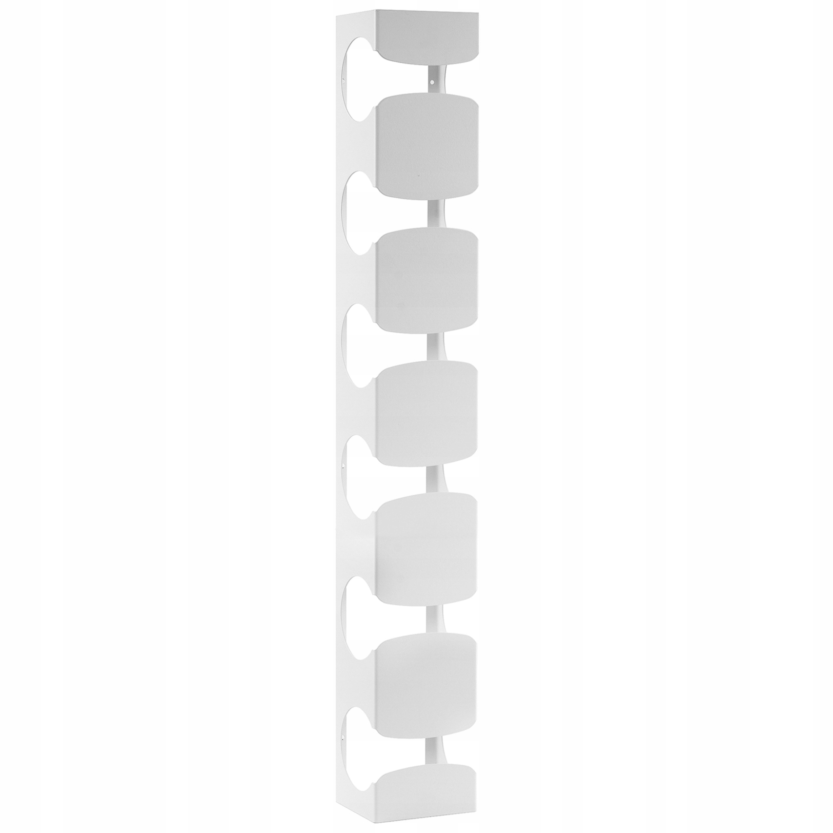 Stojak na wino Wieszak 6 butelek biały