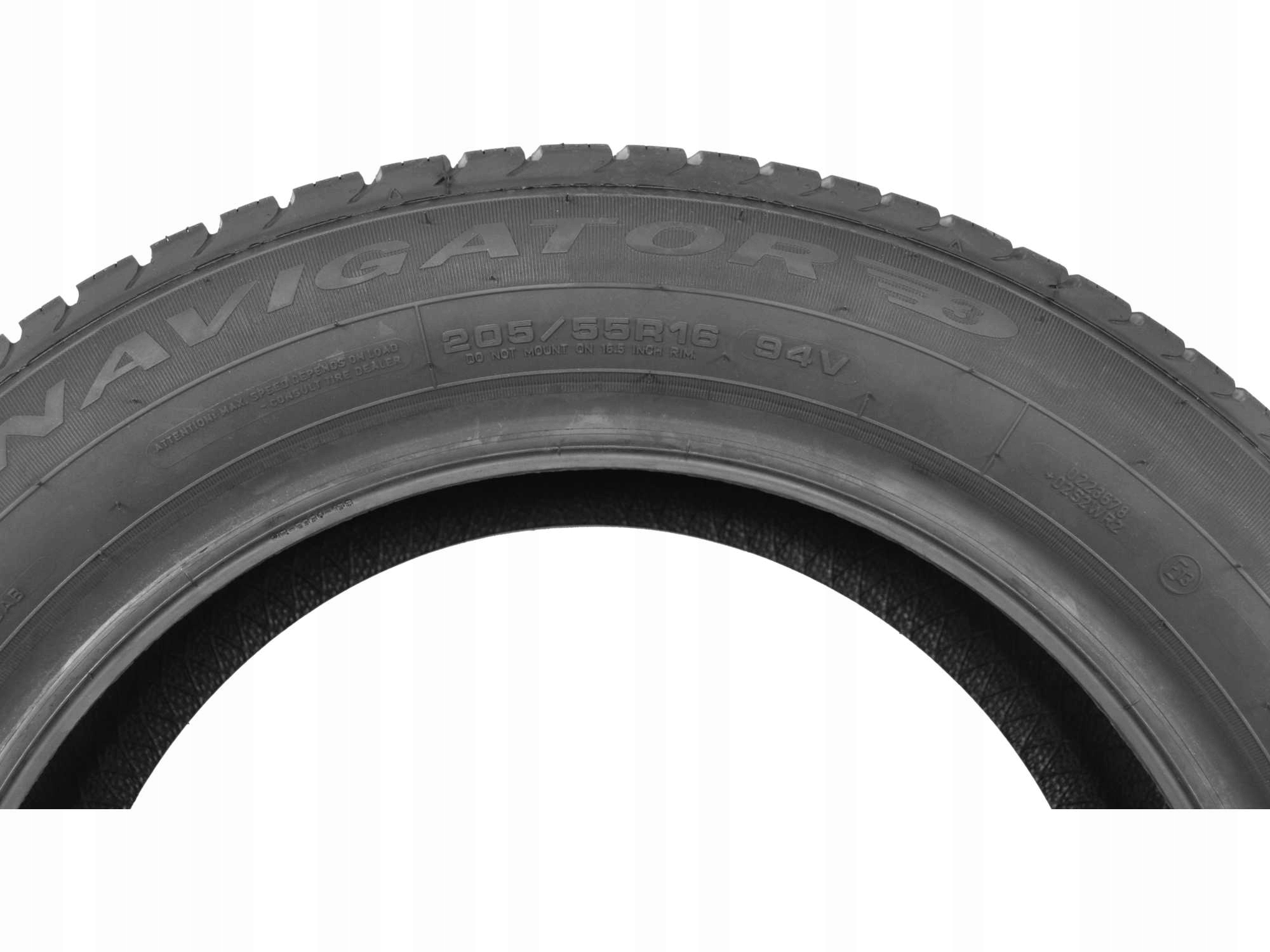 2 Opony całoroczne 205/55R16 DĘBICA NAVIGATOR 3 2024 r Informacje dodatkowe przyczepność na śniegu (3PMSF) wzmocnienie (XL)