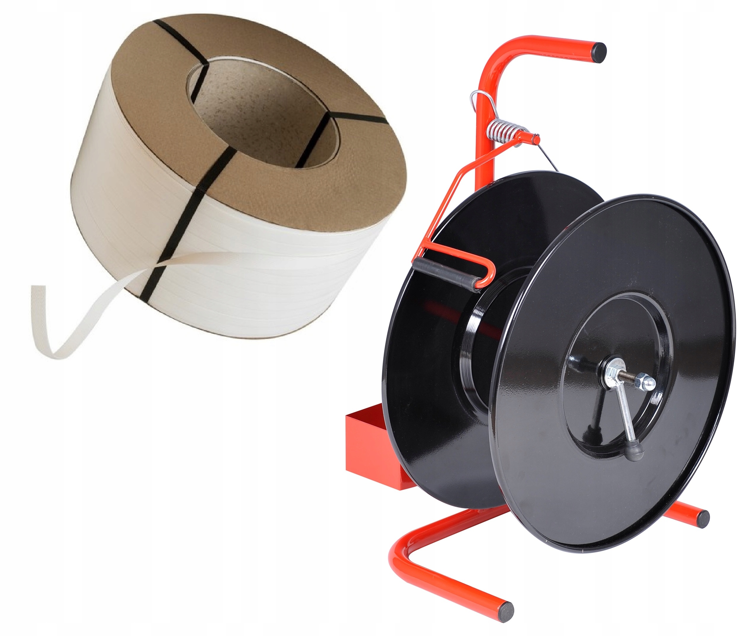 Pp páska 16 mm odvíječ vozíku stojan na polypropylenovou pásku