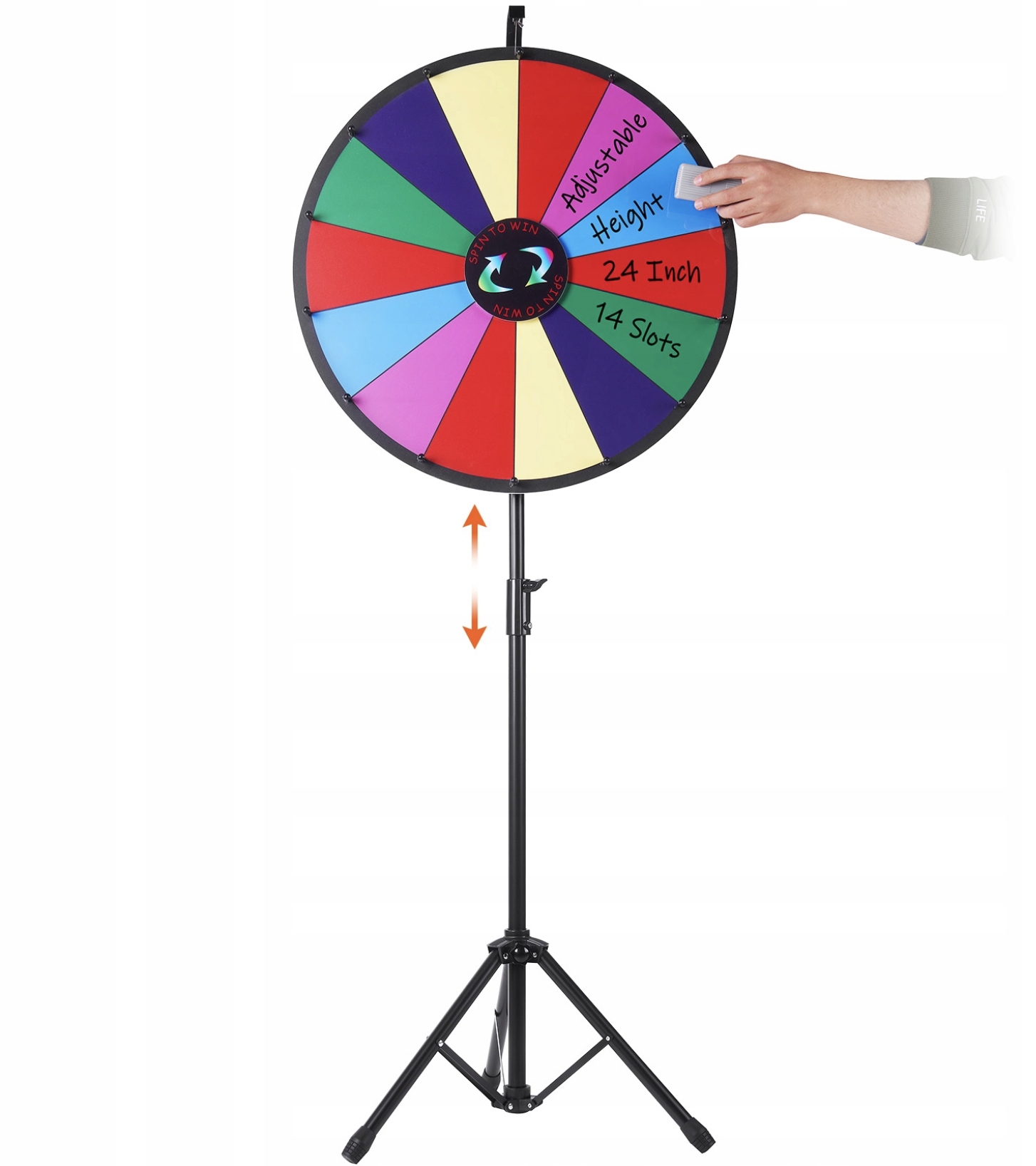 Koło Fortuny Suchościeralne Ze Statywem Gra Zabawa Losowanie 14 Pól