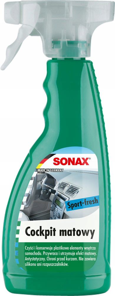 SONAX KOKPIT MATNÁ ŠPORT FRESH - 500 ml / plak