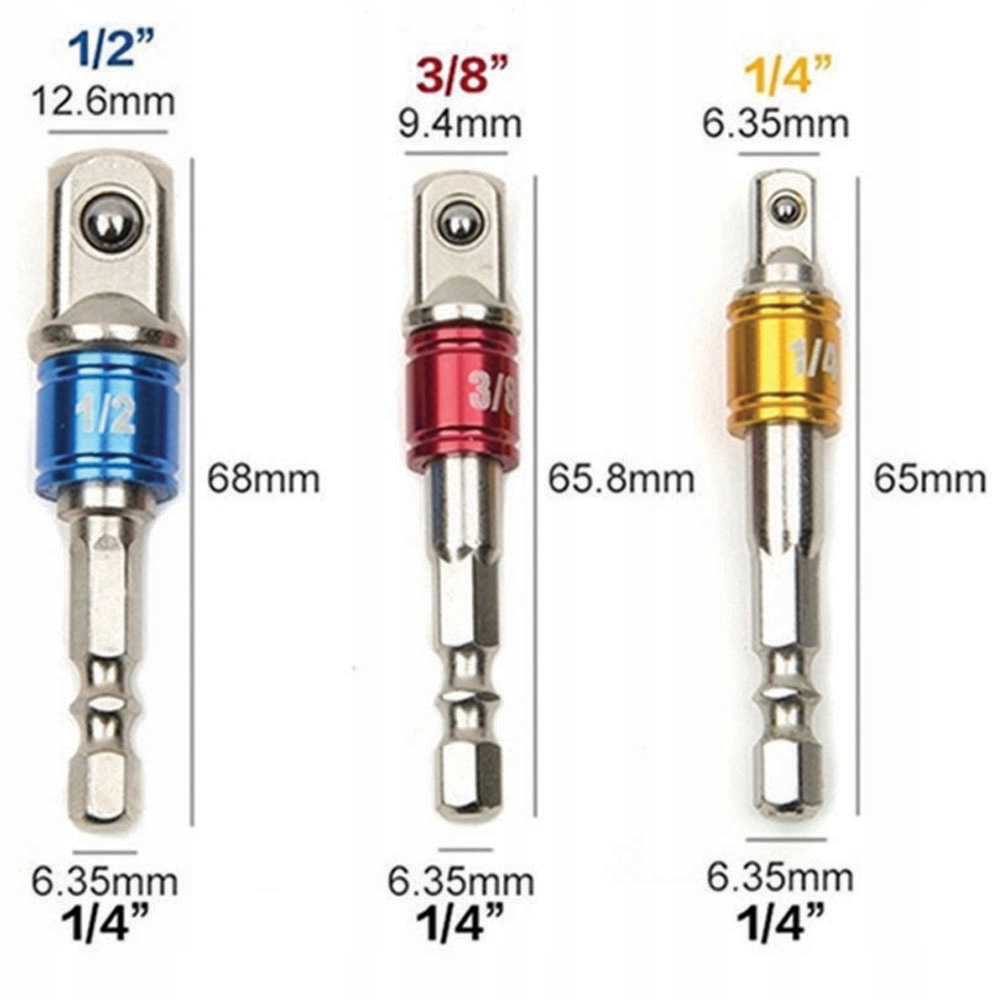 ADAPTERY REDUKCJE DO KLUCZY NASADOWYCH ZESTAW WYSOKA JAKOŚĆ Marka DFJA