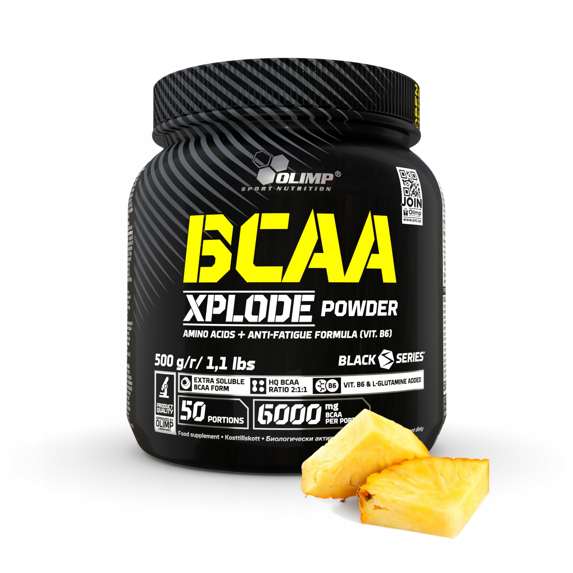 Olimp Bcaa Xplode 500 g Aminokyseliny L-glutamin Ananas