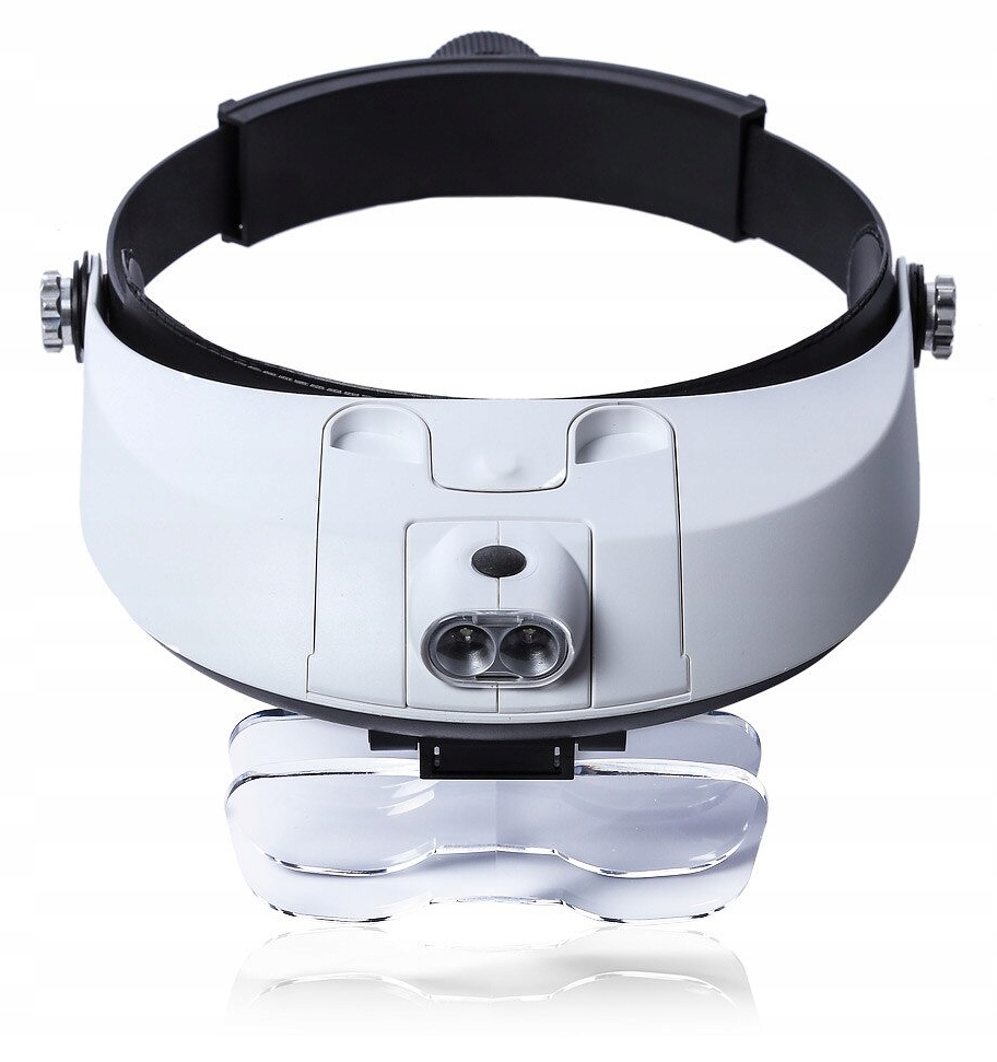 Zvětšovací Brýle Na Čtení Sklo Klenotnická Lupa 6x MG81001-G 2x Led