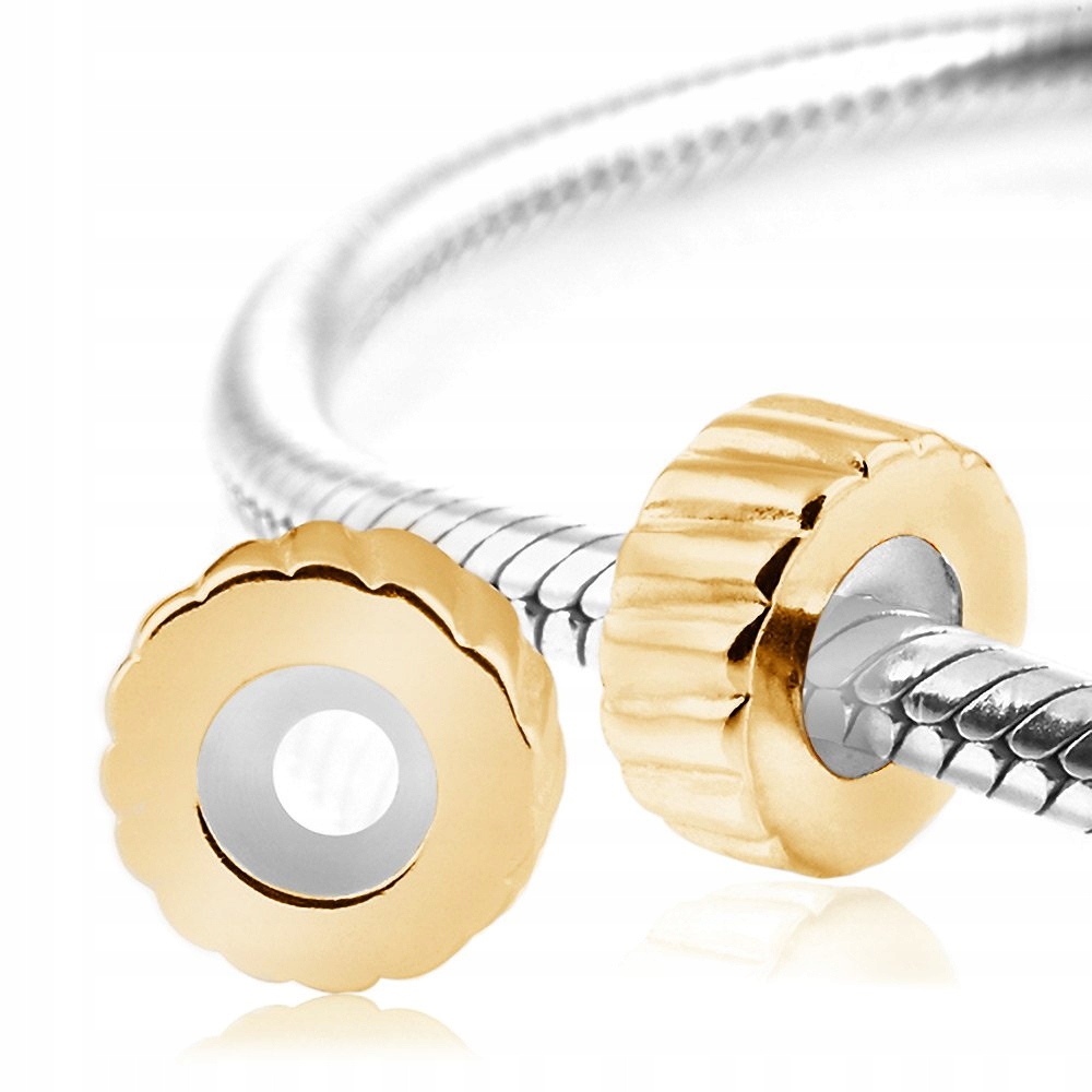 

Charms Zawieszka Separator Srebrny 925 Żółty ST22