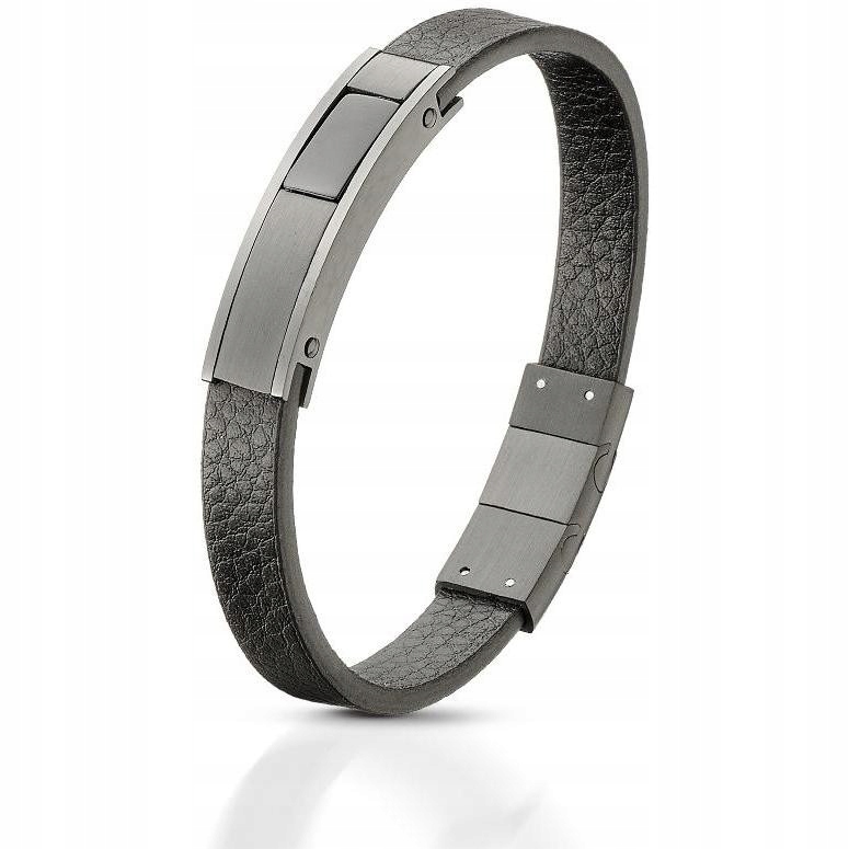 Pánský náramek Venetto Ocel 316L kůže 20 cm